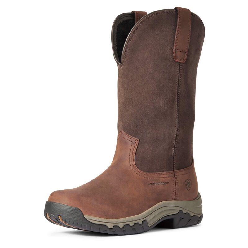 Ariat English: Terrain Pull On Waterproof Zapatillas Outdoor Mujer - Marrones Oscuro (YWUCP4872)